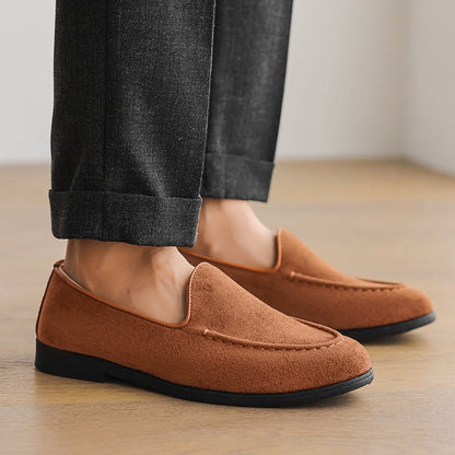 Calder Suede Loafers with Hand-Stitched Details and Cushioned Insole for All-Day Comfort - The Southern AtelierSKU_1791062561465_401