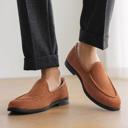 Calder Suede Loafers with Hand-Stitched Details and Cushioned Insole for All-Day Comfort - The Southern AtelierSKU_1791062561465_401