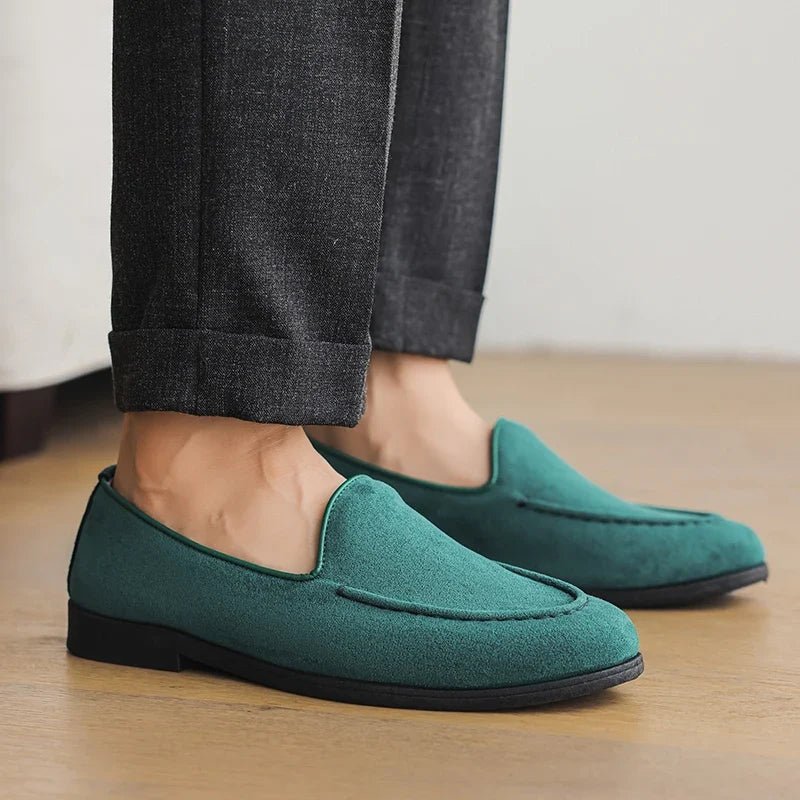 Calder Suede Loafers with Hand-Stitched Details and Cushioned Insole for All-Day Comfort - The Southern AtelierSKU_1791062561465_464