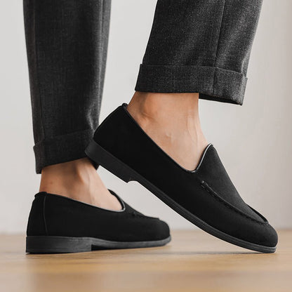Calder Suede Loafers with Hand-Stitched Details and Cushioned Insole for All-Day Comfort - The Southern AtelierSKU_1791062561465_619