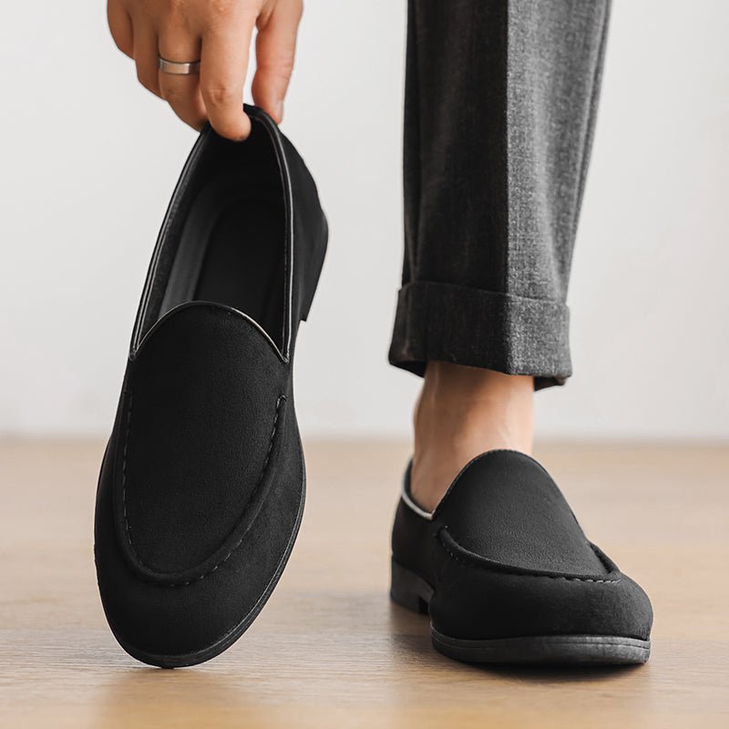 Calder Suede Loafers with Hand-Stitched Details and Cushioned Insole for All-Day Comfort - The Southern AtelierSKU_1791062561465_619