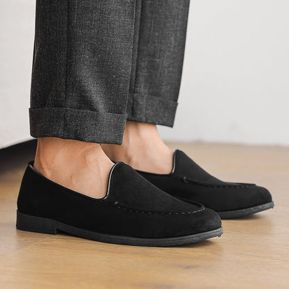 Calder Suede Loafers with Hand-Stitched Details and Cushioned Insole for All-Day Comfort - The Southern AtelierSKU_1791062561465_619