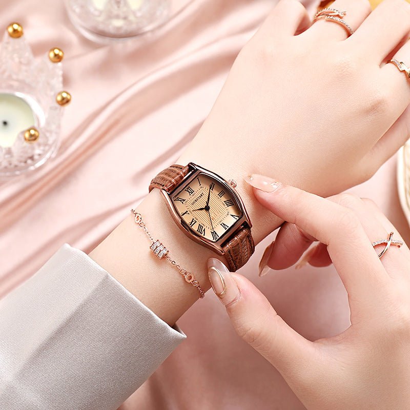 Camden Slim 27mm Watch with Crocodile-Embossed Leather Strap and Roman Numeral Dial - The Southern AtelierSKU_1791063712457_655