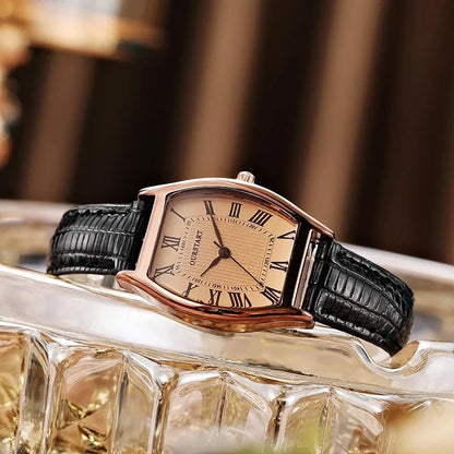 Camden Slim 27mm Watch with Crocodile-Embossed Leather Strap and Roman Numeral Dial - The Southern AtelierSKU_1791063712457_655