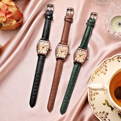 Camden Slim 27mm Watch with Crocodile-Embossed Leather Strap and Roman Numeral Dial - The Southern AtelierSKU_1791063712457_655