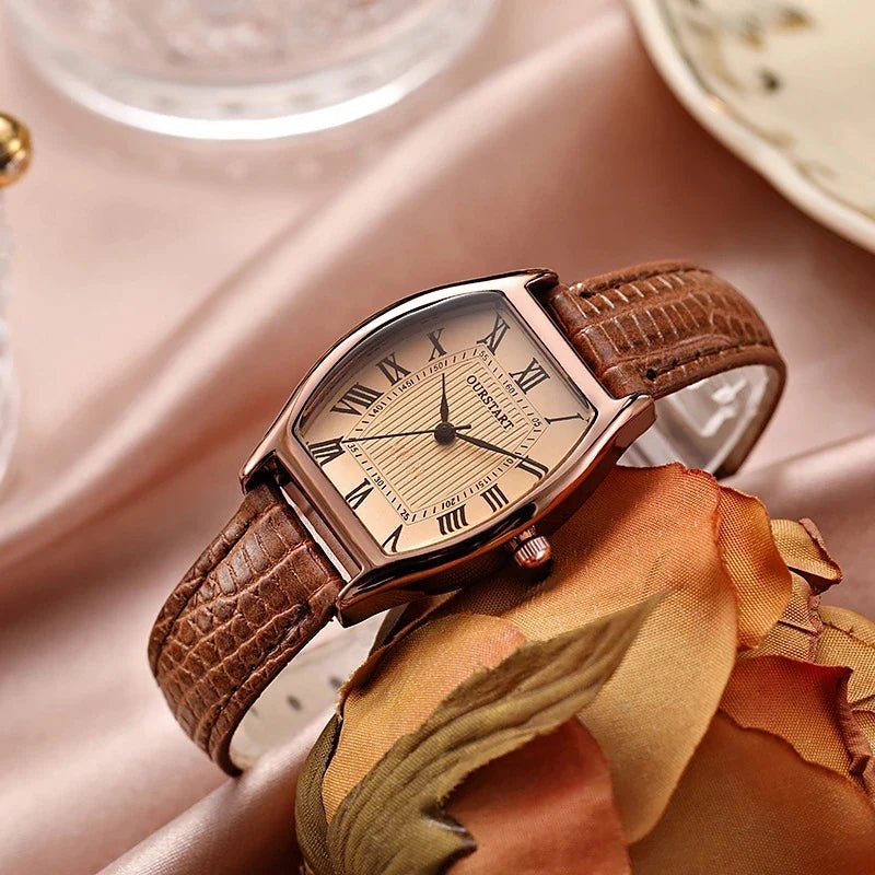 Camden Slim 27mm Watch with Crocodile-Embossed Leather Strap and Roman Numeral Dial - The Southern AtelierSKU_1791063712457_678