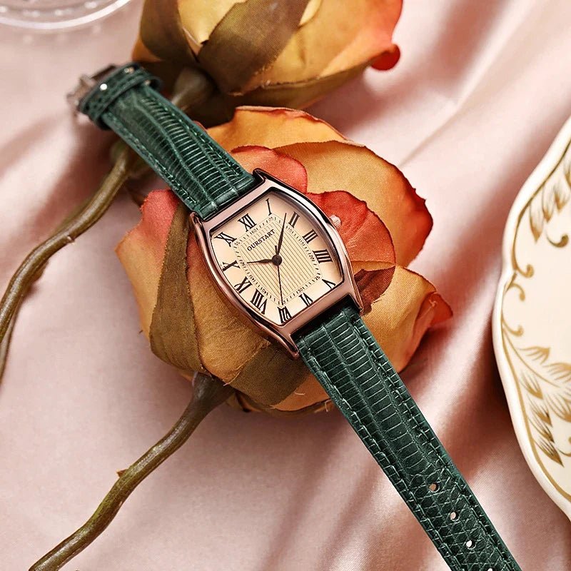 Camden Slim 27mm Watch with Crocodile-Embossed Leather Strap and Roman Numeral Dial - The Southern AtelierSKU_1791063712457_743