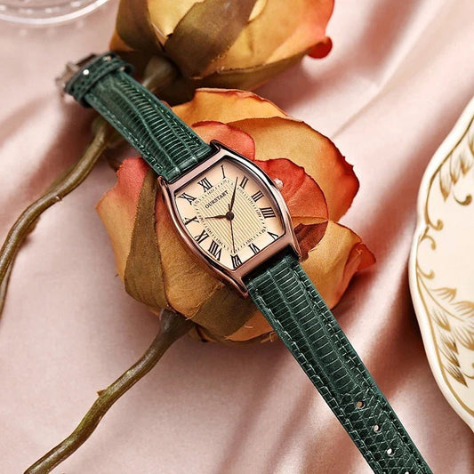 Camden Slim 27mm Watch with Crocodile-Embossed Leather Strap and Roman Numeral Dial - The Southern AtelierSKU_1791063712457_743