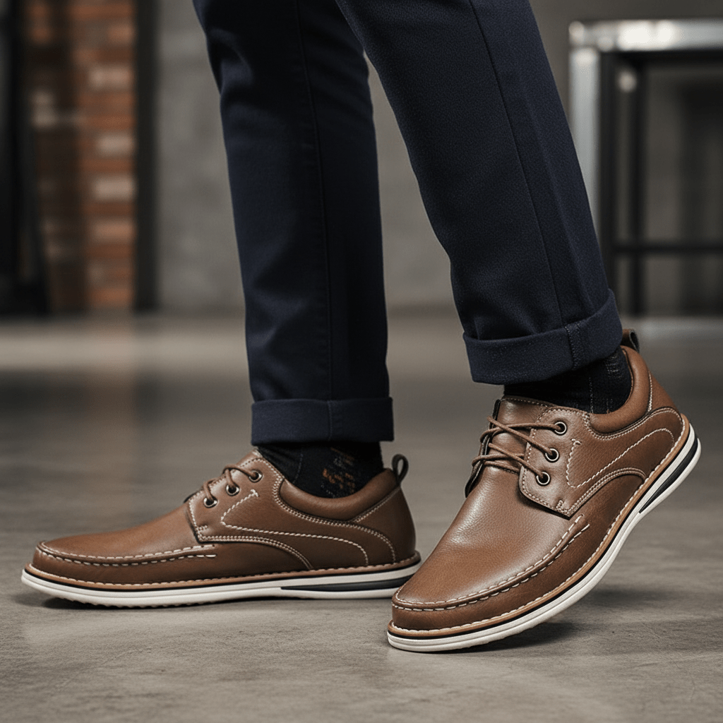 Corbin Lace-Up Loafers in Full-Grain Leather for All-Day Comfort - The Southern AtelierSKU_1791063067116_318