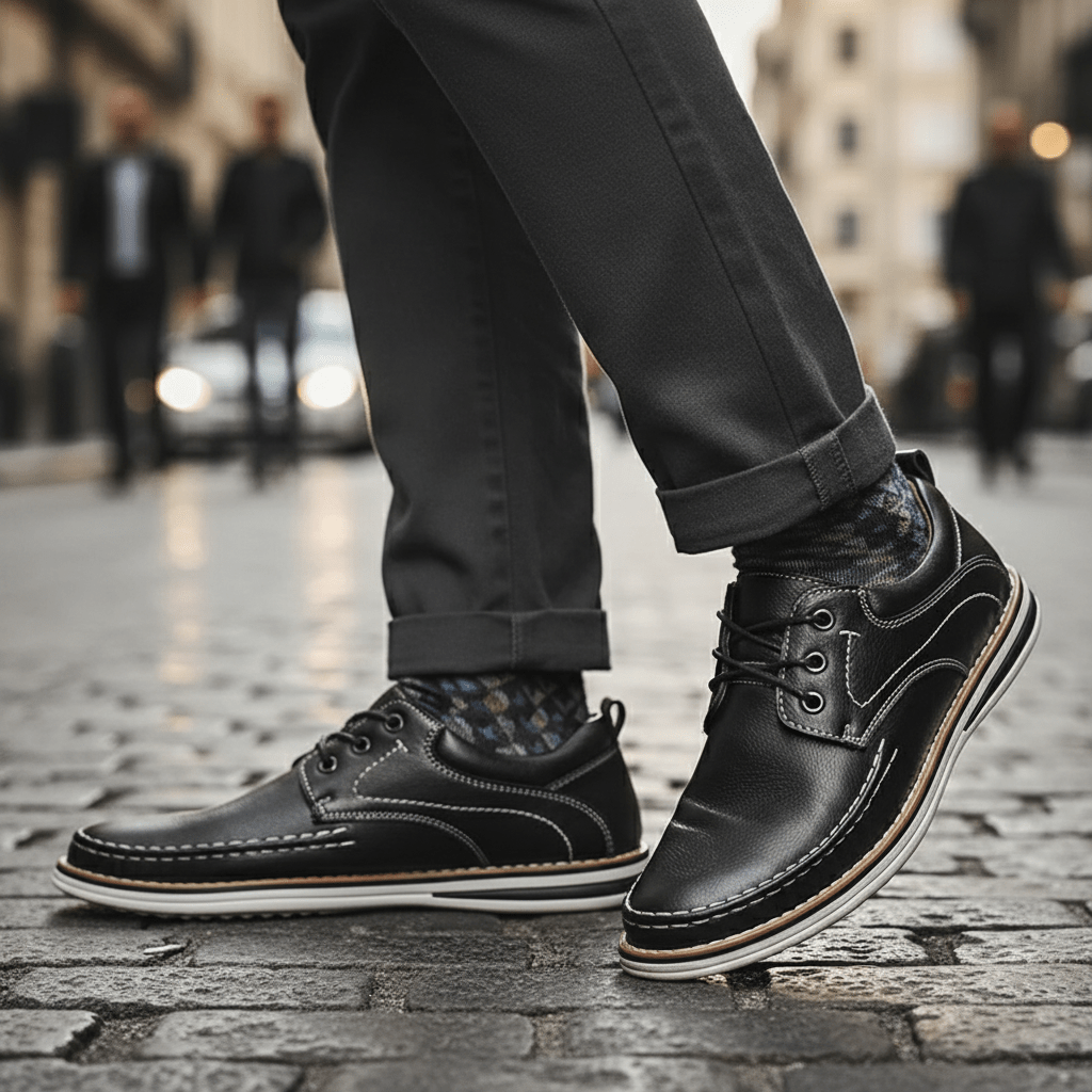 Corbin Lace-Up Loafers in Full-Grain Leather for All-Day Comfort - The Southern AtelierSKU_1791063067116_90