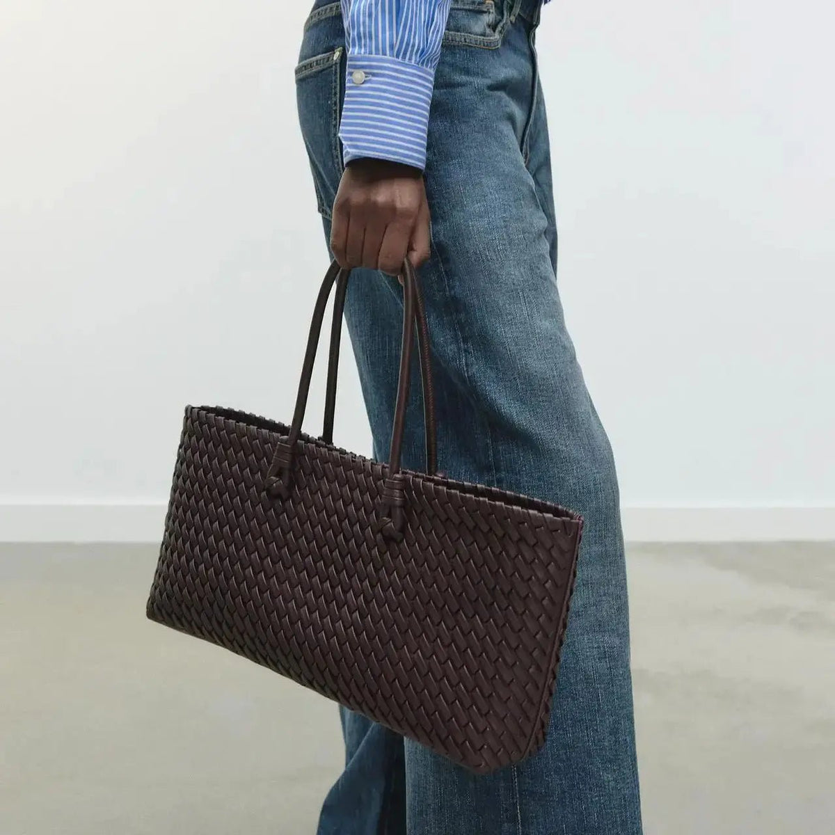 Daria Woven Leather Handbag - The Southern AtelierSKU_1791064676945_670