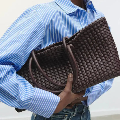Daria Woven Leather Handbag - The Southern AtelierSKU_1791064676945_670