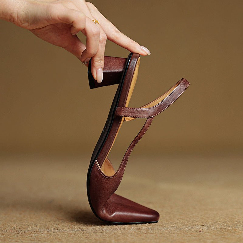 Elara Slip-On Pointed-Toe Genuine Leather Heels with Cushioned Footbed and 1.5-Inch Heel - The Southern AtelierSKU_1791063489252_419