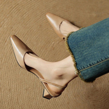 Elara Slip-On Pointed-Toe Genuine Leather Heels with Cushioned Footbed and 1.5-Inch Heel - The Southern AtelierSKU_1791063489252_897