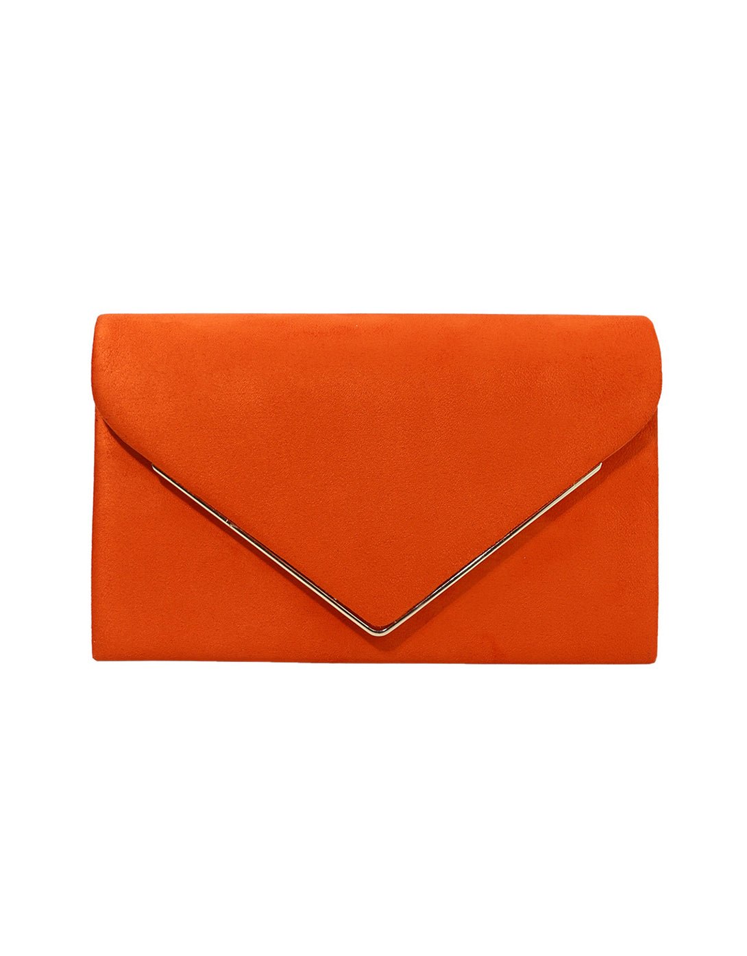 Envelope Clutch in Suede-Look Velvet with Magnetic Closure and Chain Handle for Evenings - The Southern AtelierSKU_1786565849677_728