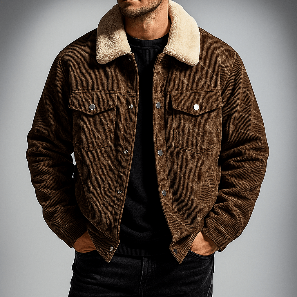 Everett Fleece-Lined Corduroy Jacket for Cool Days - The Southern AtelierSKU_1791063113291_640