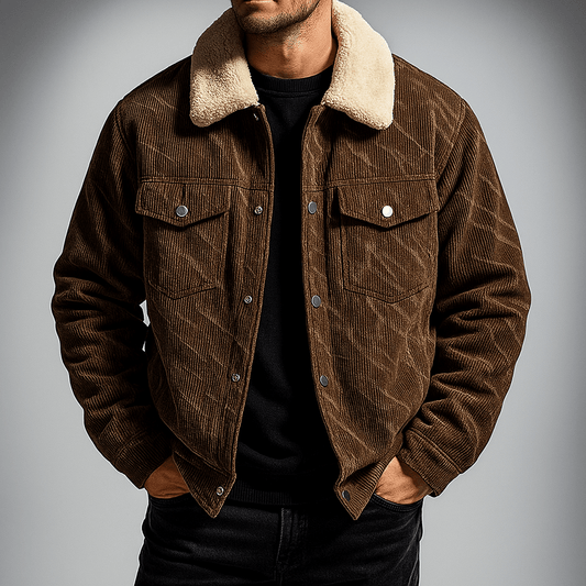 Everett Fleece-Lined Corduroy Jacket for Cool Days - The Southern AtelierSKU_1791063113291_640