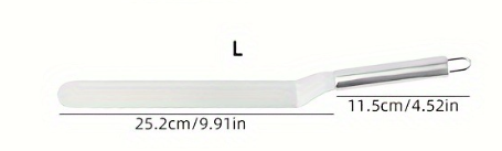 The Southern Atelier – Spatule à gâteau élégante en acier inoxydable pour un chef-d'œuvre culinaire sans effort