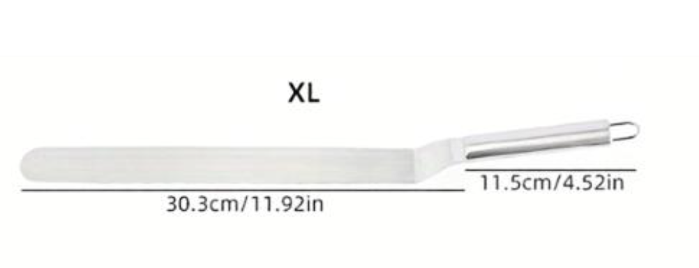 The Southern Atelier – Spatule à gâteau élégante en acier inoxydable pour un chef-d'œuvre culinaire sans effort
