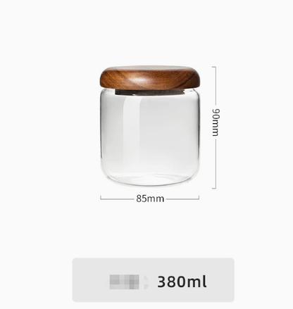 The Southern Atelier - Acacia Wood Lid Glass Jar