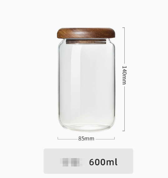 The Southern Atelier - Acacia Wood Lid Glass Jar