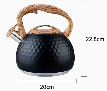The Southern Atelier –  
Élégante bouilloire sifflante en acier inoxydable pour les espaces intemporels