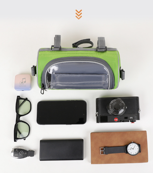 The Southern Atelier - Sacoche de vélo Speedy en tissu imperméable avec fenêtre tactile pour la navigation à vélo