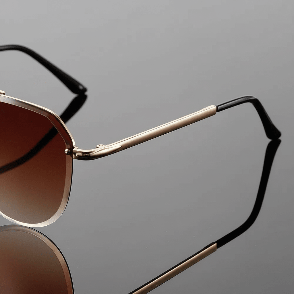 Keaton Aviator Sunglasses with Lightweight Alloy Frame and Scratch-Resistant Gradient Lenses for Full UV Protection - The Southern AtelierSKU_1791062620562_206