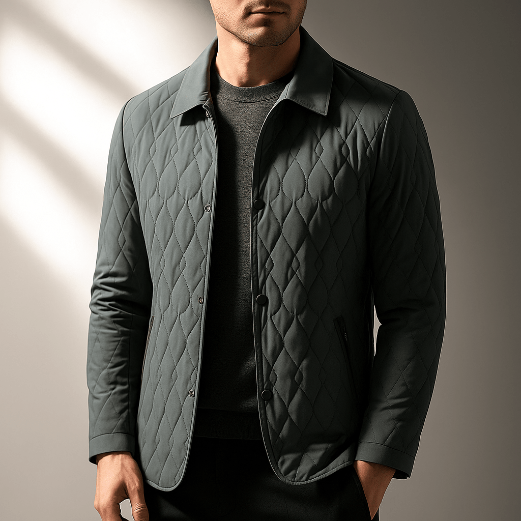 Keaton Button-Front Quilted Jacket with Plush Lining and Secure Zip Pockets for Lightweight Warmth - The Southern AtelierSKU_1791063265407_166