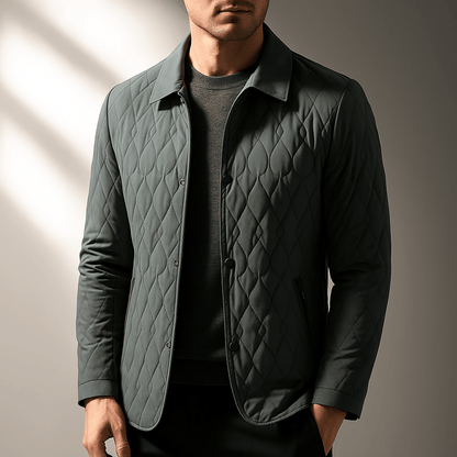 Keaton Button-Front Quilted Jacket with Plush Lining and Secure Zip Pockets for Lightweight Warmth - The Southern AtelierSKU_1791063265407_166