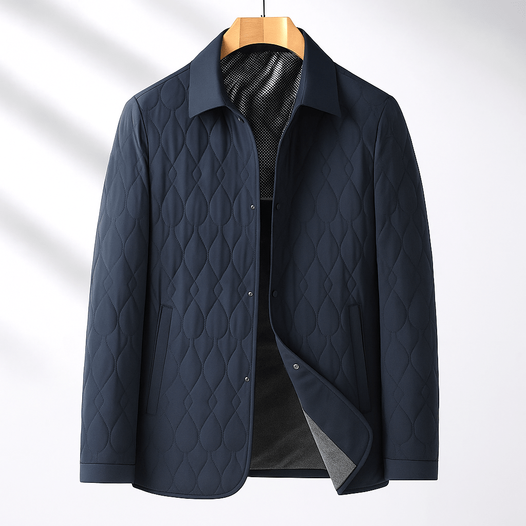 Keaton Button-Front Quilted Jacket with Plush Lining and Secure Zip Pockets for Lightweight Warmth - The Southern AtelierSKU_1791063265407_501