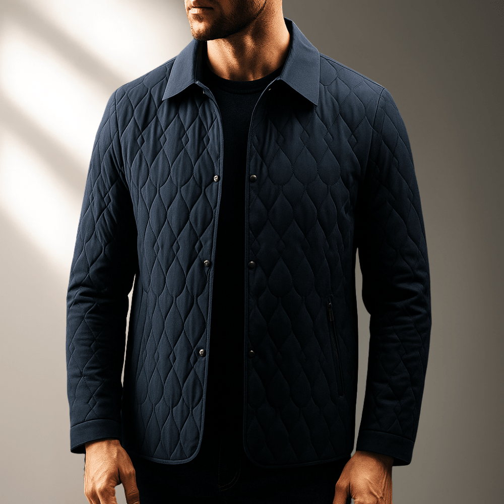 Keaton Button-Front Quilted Jacket with Plush Lining and Secure Zip Pockets for Lightweight Warmth - The Southern AtelierSKU_1791063265407_501