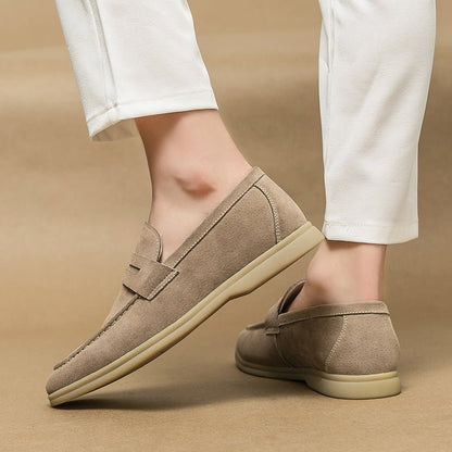 Keaton Loafers in Smooth Suede with Cushioned Insole and Non-Slip Rubber Outsole - The Southern AtelierSKU_1791063244025_267