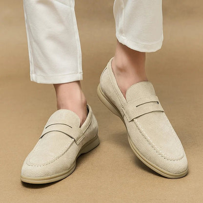 Keaton Loafers in Smooth Suede with Cushioned Insole and Non-Slip Rubber Outsole - The Southern AtelierSKU_1791063244025_277
