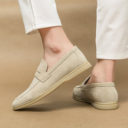 Keaton Loafers in Smooth Suede with Cushioned Insole and Non-Slip Rubber Outsole - The Southern AtelierSKU_1791063244025_277