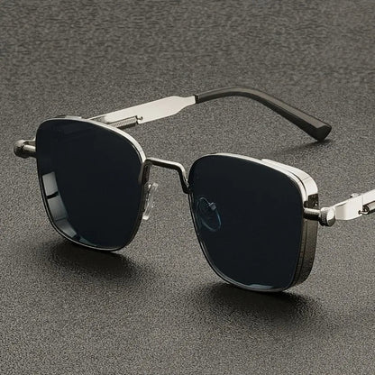 Keaton Square Sunglasses with Lightweight Metal Frames and UV400 Anti-Glare Lenses for Everyday Wear - The Southern AtelierSKU_1791062949392_615