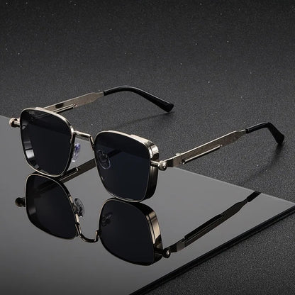 Keaton Square Sunglasses with Lightweight Metal Frames and UV400 Anti-Glare Lenses for Everyday Wear - The Southern AtelierSKU_1791062949392_615