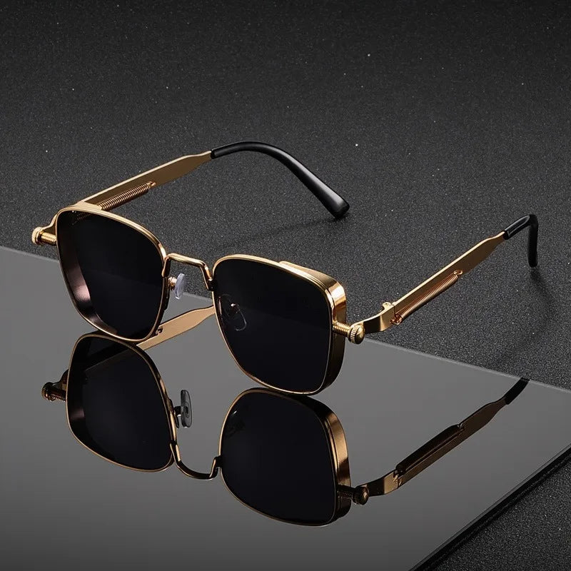 Keaton Square Sunglasses with Lightweight Metal Frames and UV400 Anti-Glare Lenses for Everyday Wear - The Southern AtelierSKU_1791062949392_752