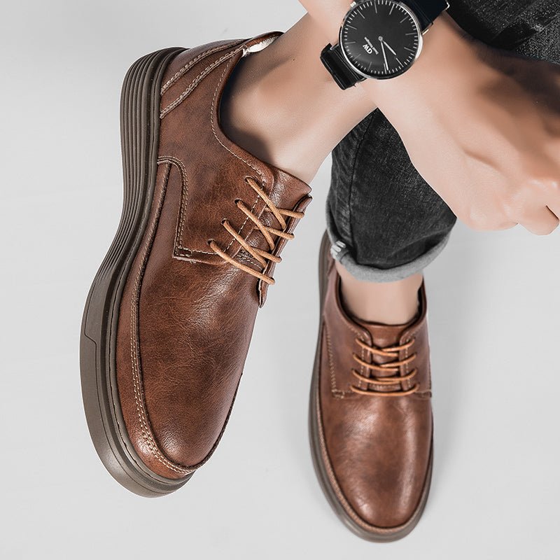 Kensley Leather Lace-Up Shoes with Cushioned Insole for All-Day Business Casual Comfort - The Southern AtelierSKU_1791063315205_285