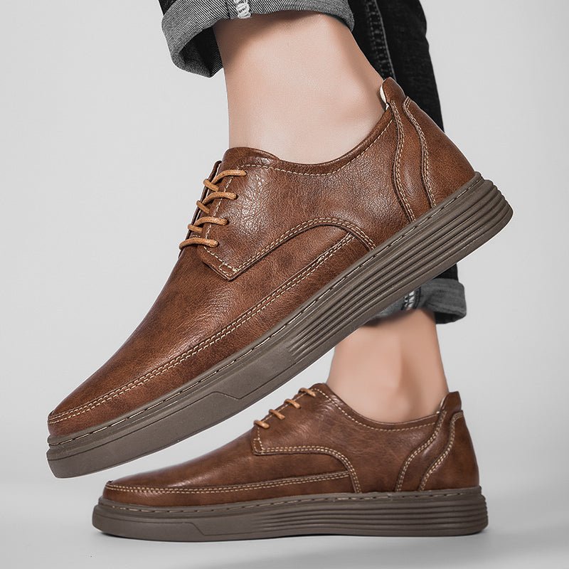 Kensley Leather Lace-Up Shoes with Cushioned Insole for All-Day Business Casual Comfort - The Southern AtelierSKU_1791063315205_285