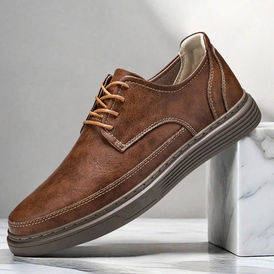 Kensley Leather Lace-Up Shoes with Cushioned Insole for All-Day Business Casual Comfort - The Southern AtelierSKU_1791063315205_285
