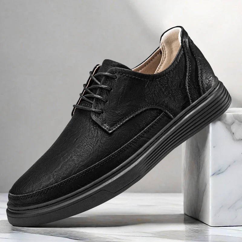 Kensley Leather Lace-Up Shoes with Cushioned Insole for All-Day Business Casual Comfort - The Southern AtelierSKU_1791063315205_726