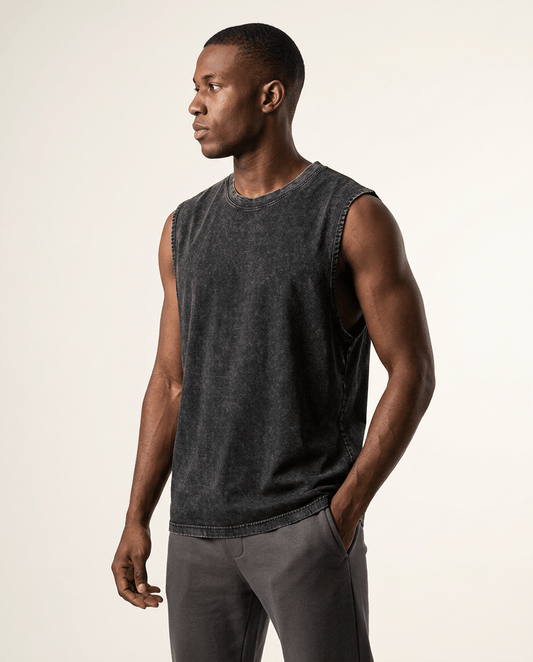 Kenton Tank Top in Vintage-Washed 100% Cotton for Soft Everyday Comfort - The Southern AtelierSKU_1791063099251_885