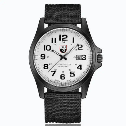 Kestrel Men’s Quartz Sport Watch with Breathable Nylon Strap and 200m Water Resistance - The Southern AtelierSKU_1791062543054_384