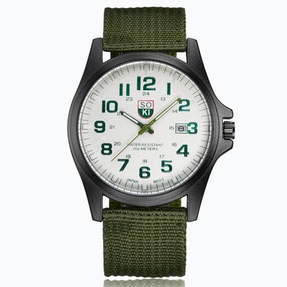 Kestrel Men’s Quartz Sport Watch with Breathable Nylon Strap and 200m Water Resistance - The Southern AtelierSKU_1791062543054_747