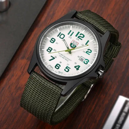 Kestrel Men’s Quartz Sport Watch with Breathable Nylon Strap and 200m Water Resistance - The Southern AtelierSKU_1791062543054_747