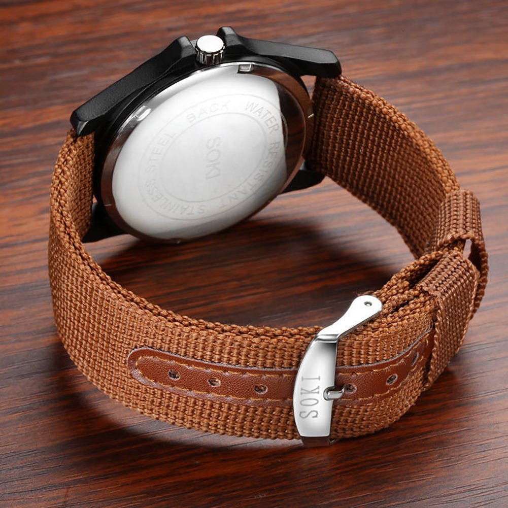 Kestrel Men’s Quartz Sport Watch with Breathable Nylon Strap and 200m Water Resistance - The Southern AtelierSKU_1791062543054_986