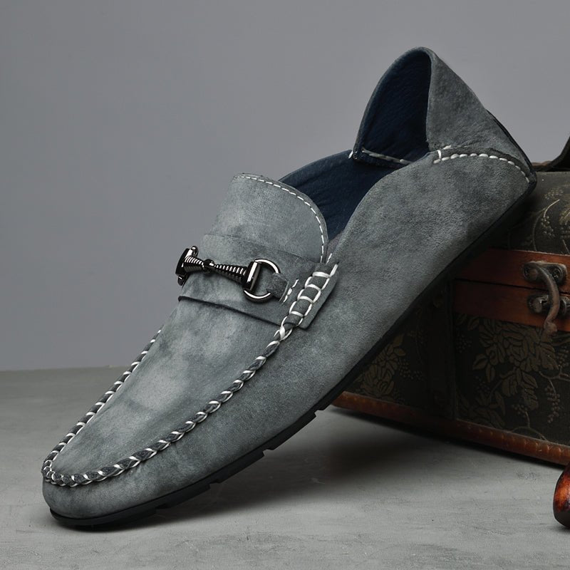 Langford Genuine Suede Loafers with Breathable Cotton Lining and Cushioned Insoles for All-Day Comfort - The Southern AtelierSKU_1791062782087_24