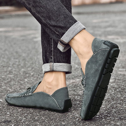 Langford Genuine Suede Loafers with Breathable Cotton Lining and Cushioned Insoles for All-Day Comfort - The Southern AtelierSKU_1791062782087_24