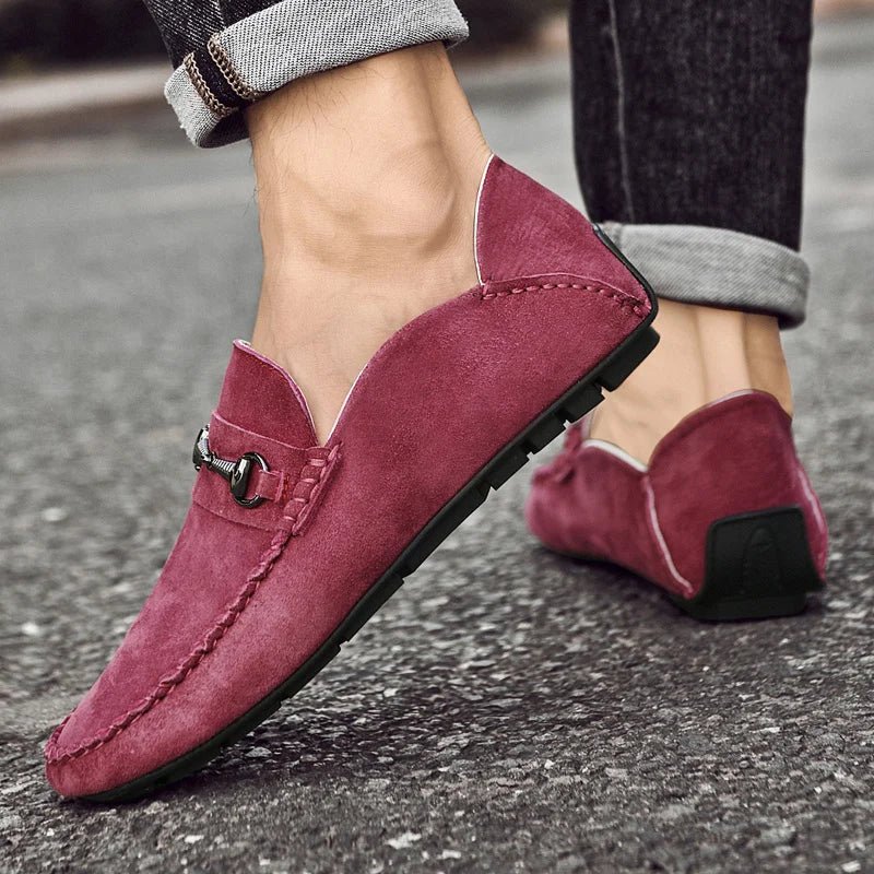 Langford Genuine Suede Loafers with Breathable Cotton Lining and Cushioned Insoles for All-Day Comfort - The Southern AtelierSKU_1791062782087_866